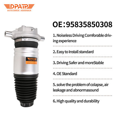 95835850408 Eixo traseiro Primavera de ar esquerda para Porsche Cayenne Volkswagen 95835850308 95835850300